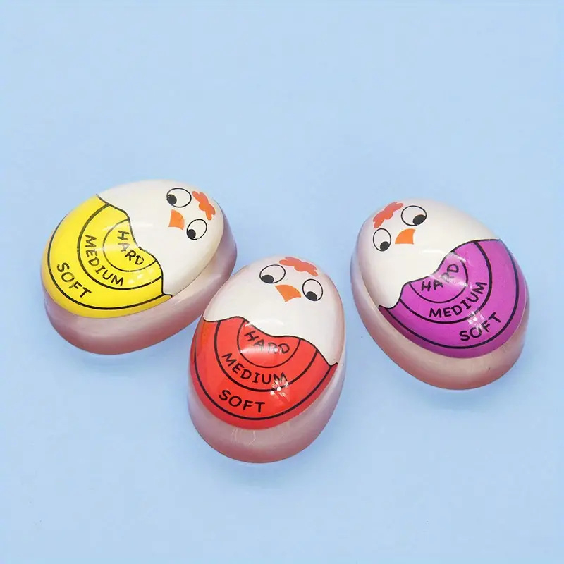 Χρονόμετρο αυγών από σιλικόνη – κουζίνας χρονόμετρο με καρτούν σχέδιο για μαλακά βραστά αυγά – μοντέρνο μινιμαλιστικό στυλ