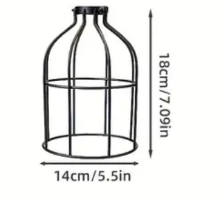 Μεταλλικός αμπαζούρ λαμπτήρα σε σχήμα κλουβιού — από μέταλλο, κατάλληλος για εσωτερικούς χώρους ξενοδοχείων και καφέ, παραμετροποιήσιμος, καταγωγή Zhongshan