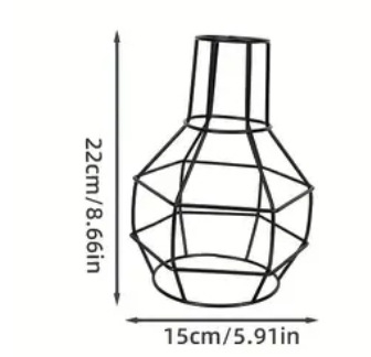 Μεταλλικός αμπαζούρ λαμπτήρα σε σχήμα κλουβιού — από μέταλλο, κατάλληλος για εσωτερικούς χώρους ξενοδοχείων και καφέ, παραμετροποιήσιμος, καταγωγή Zhongshan