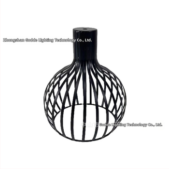 Μεταλλικός αμπαζούρ λαμπτήρα σε σχήμα κλουβιού — από μέταλλο, κατάλληλος για εσωτερικούς χώρους ξενοδοχείων και καφέ, παραμετροποιήσιμος, καταγωγή Zhongshan