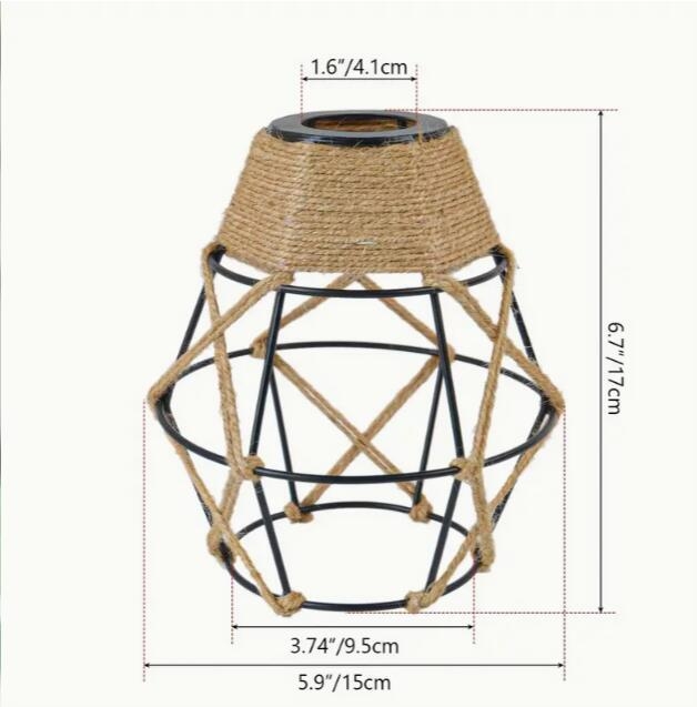 Μεταλλικός αμπαζούρ λαμπτήρα σε σχήμα κλουβιού — από μέταλλο, κατάλληλος για εσωτερικούς χώρους ξενοδοχείων και καφέ, παραμετροποιήσιμος, καταγωγή Zhongshan