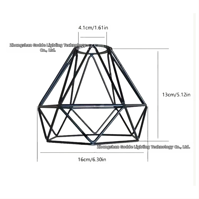 Μεταλλικός αμπαζούρ λαμπτήρα σε σχήμα κλουβιού — από μέταλλο, κατάλληλος για εσωτερικούς χώρους ξενοδοχείων και καφέ, παραμετροποιήσιμος, καταγωγή Zhongshan