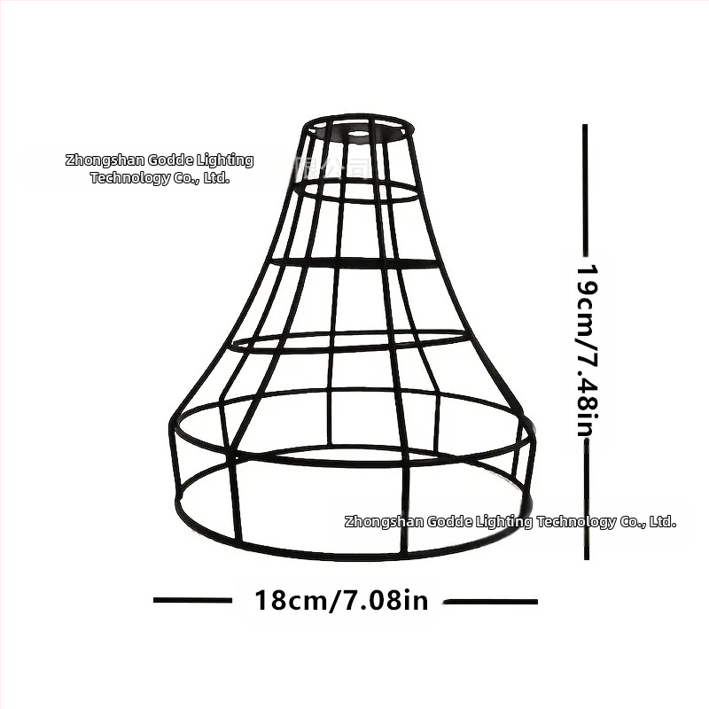 Μεταλλικός αμπαζούρ λαμπτήρα σε σχήμα κλουβιού — από μέταλλο, κατάλληλος για εσωτερικούς χώρους ξενοδοχείων και καφέ, παραμετροποιήσιμος, καταγωγή Zhongshan