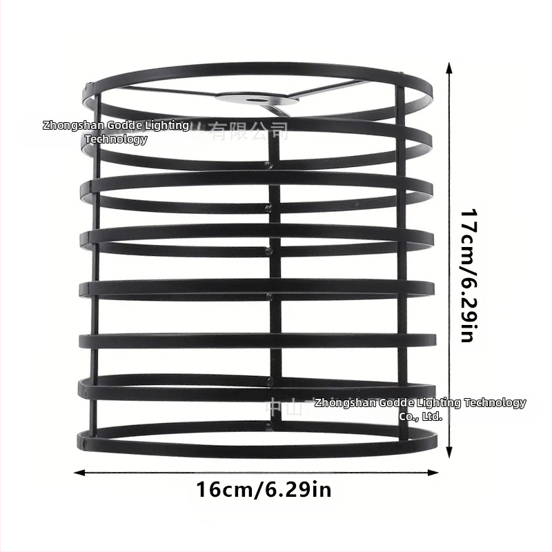 Μεταλλικός αμπαζούρ λαμπτήρα σε σχήμα κλουβιού — από μέταλλο, κατάλληλος για εσωτερικούς χώρους ξενοδοχείων και καφέ, παραμετροποιήσιμος, καταγωγή Zhongshan