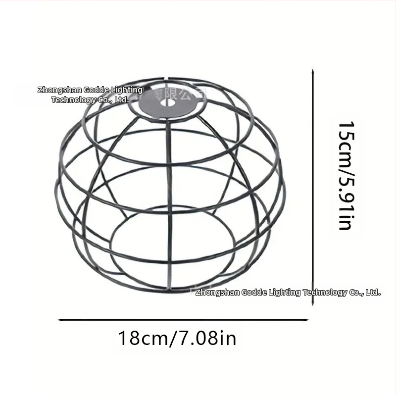 Μεταλλικός αμπαζούρ λαμπτήρα σε σχήμα κλουβιού — από μέταλλο, κατάλληλος για εσωτερικούς χώρους ξενοδοχείων και καφέ, παραμετροποιήσιμος, καταγωγή Zhongshan