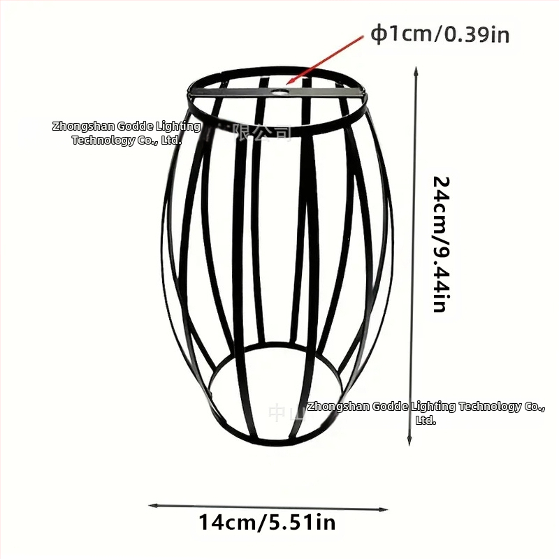 Μεταλλικός αμπαζούρ λαμπτήρα σε σχήμα κλουβιού — από μέταλλο, κατάλληλος για εσωτερικούς χώρους ξενοδοχείων και καφέ, παραμετροποιήσιμος, καταγωγή Zhongshan