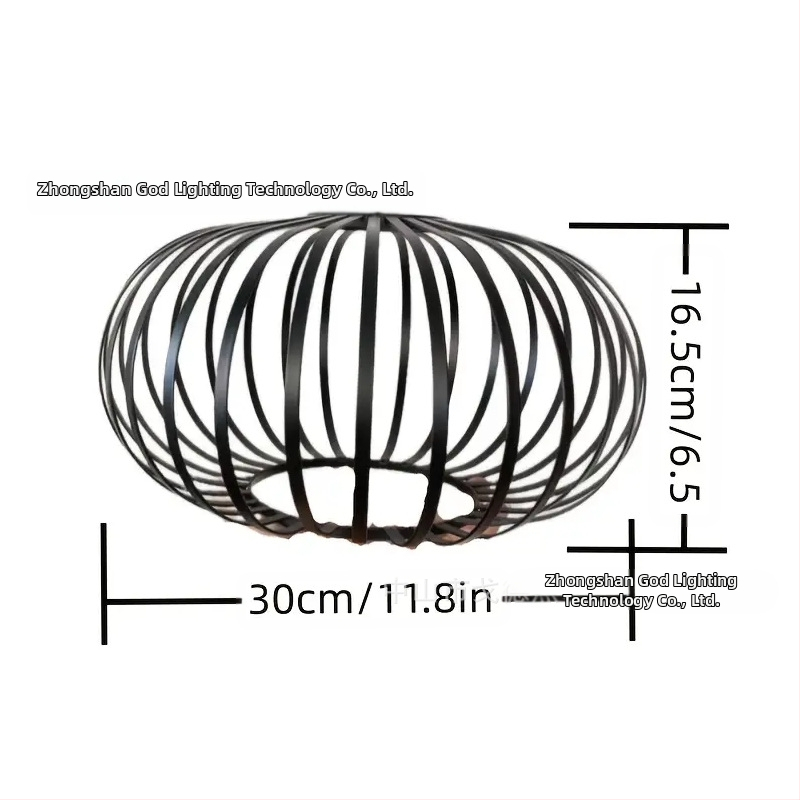 Μεταλλικός αμπαζούρ λαμπτήρα σε σχήμα κλουβιού — από μέταλλο, κατάλληλος για εσωτερικούς χώρους ξενοδοχείων και καφέ, παραμετροποιήσιμος, καταγωγή Zhongshan