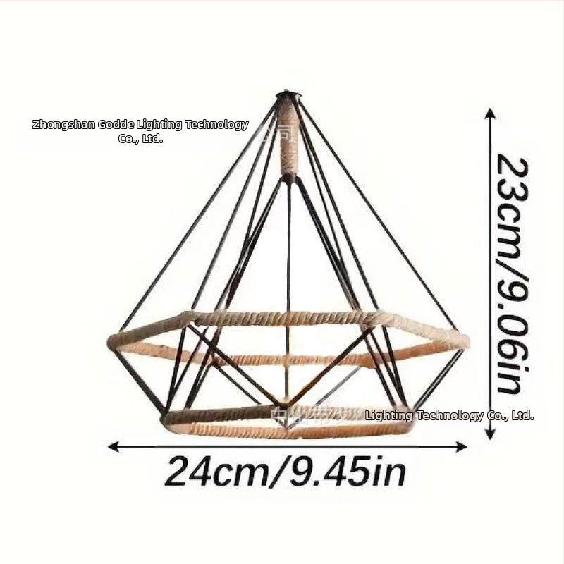Μεταλλικός αμπαζούρ λαμπτήρα σε σχήμα κλουβιού — από μέταλλο, κατάλληλος για εσωτερικούς χώρους ξενοδοχείων και καφέ, παραμετροποιήσιμος, καταγωγή Zhongshan