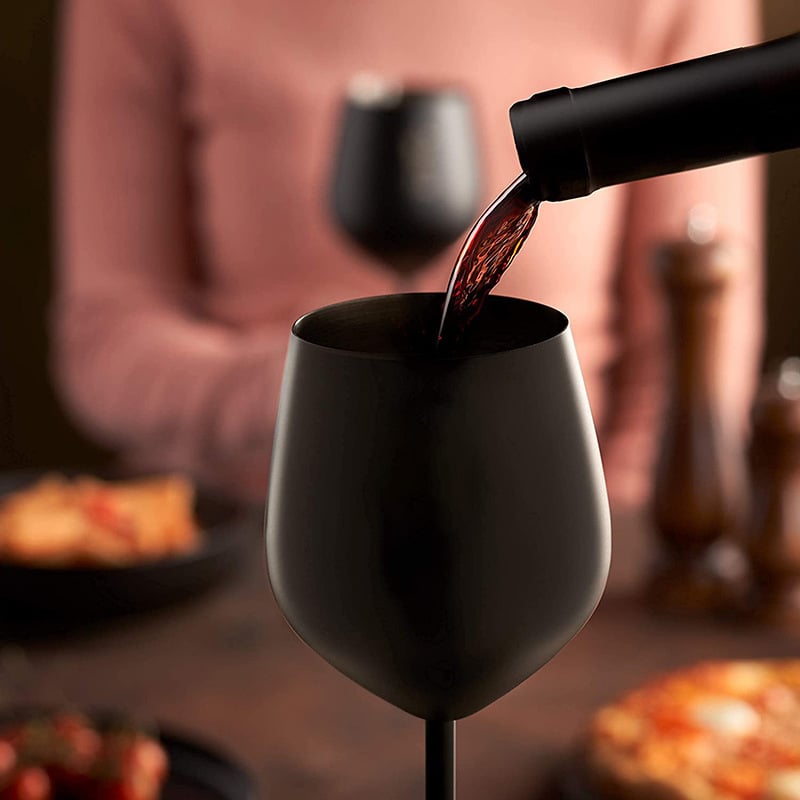 Vieno sluoksnio nerūdijančio plieno vyno taurelė, lengvas prabangos retro stilius, logotipo spausdinimas galimas, maisto kokybės medžiaga