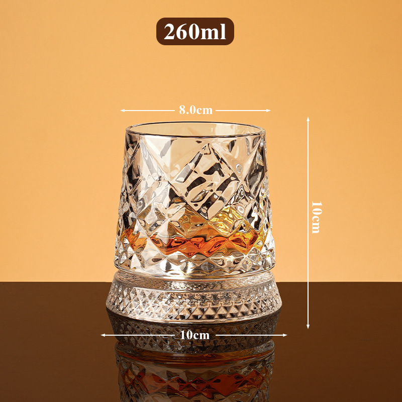 Pahar din cristal pentru vin și whisky, textură ciocanire, strat unic, cod produs 8866