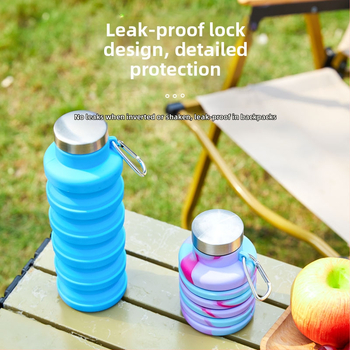 Αναδιπλούμενο ποτήρι νερού από σιλικόνη με αναδιπλούμενο σχεδιασμό, για υπαίθρια αθλήματα και ποδηλασία, ανθεκτικό σε υψηλές θερμοκρασίες