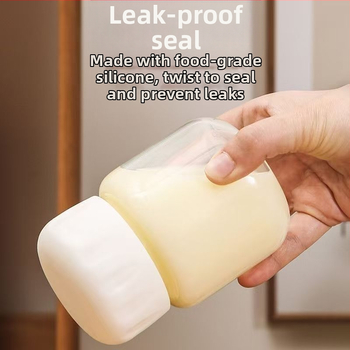 Pahar de apă din sticlă sodalime cu capac, rezistent la temperaturi înalte, etanș și anti-scurgere, protejează de arsură, un singur strat, rotund