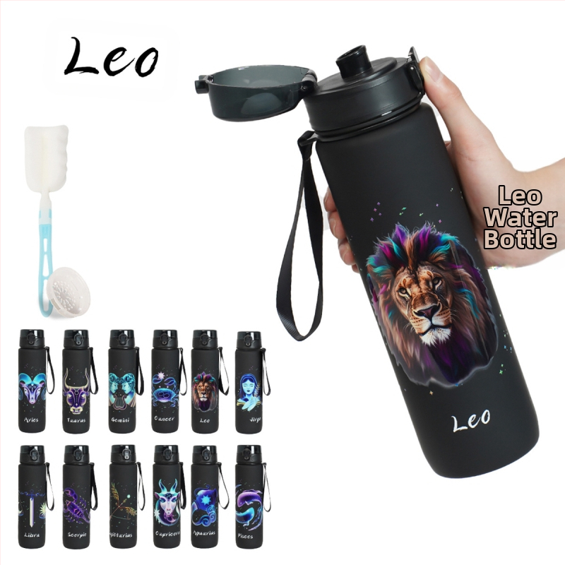 Plastikinė taurelė su konstelacijų raštu, 3D spausdinimas, PC medžiaga, dangtelis vieno paspaudimo, logotipo pritaikymas