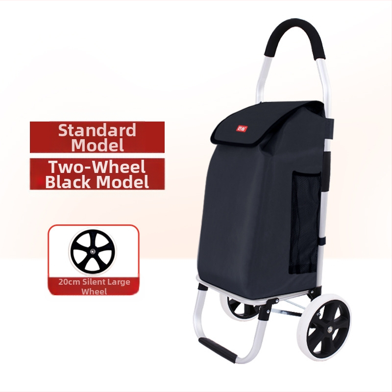 Πτυσσόμενος τετράτροχος καρότσι αγορών, φορητό με χειρολαβή, προσαρμόσιμο για οικιακή χρήση