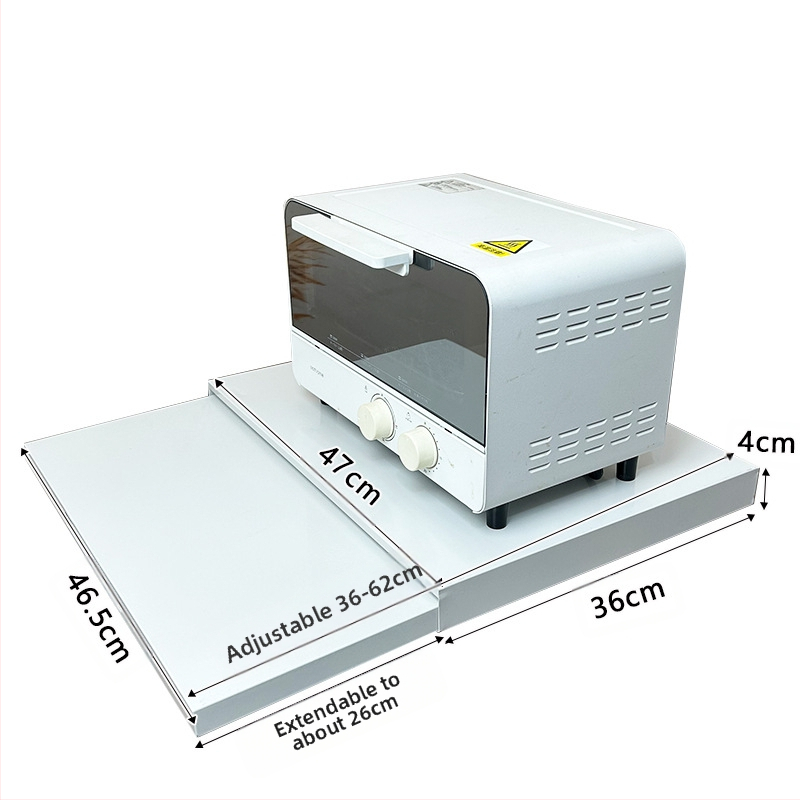 Κουζίνας συρόμενος ράφι για φούρνο μικροκυμάτων με τηλεσκοπικό μηχανισμό — απλός και μοντέρνος σχεδιασμός (Υλικό: χάλυβας άνθρακα; Μοντέλο: πλακέτα ράφι/δοχείο για φούρνο μικροκυμάτων; Επεξεργασία: κατά παραγγελία βάσει σχεδίων)