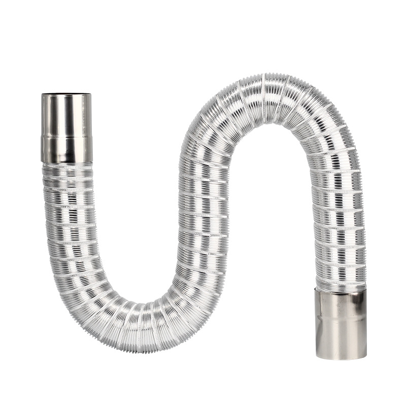 Izlazna cijev za plinski bojler, nehrđajući čelik s aluminijskom folijom, proširujuća fleksibilna cijev, model Y-RSQ-LBDT-60, Conjoranco
