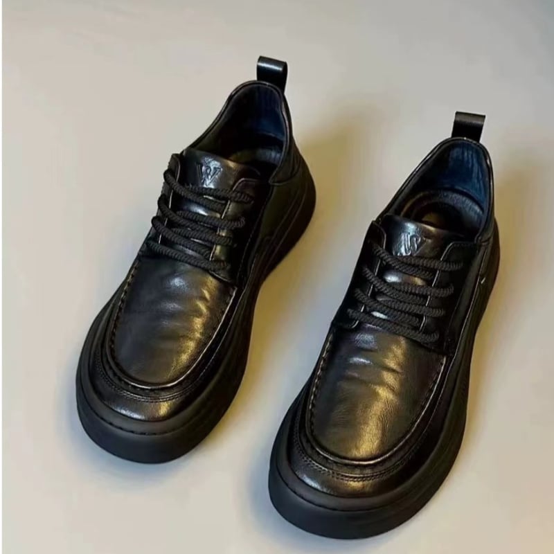 Vyriniai odiniai bateliai iš karvės odos, vidus odinis, guma padas, raišteliai, žemas kulkšnies aukštis, apvalus pirštas