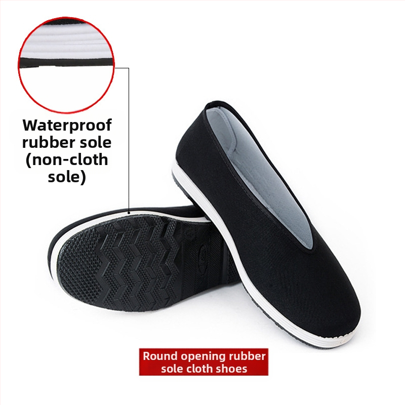 Pantofi de lucru unisex, respirabili, vârf rotund, partea superioară din pânză, talpă din cauciuc