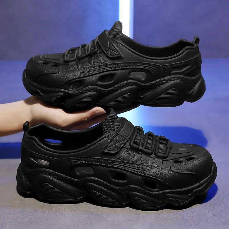 Vyriniai EVA sandalai su stora padu, kvėpuojantys, neslidūs ir su antiodor funkcija, EVA viršus ir padas