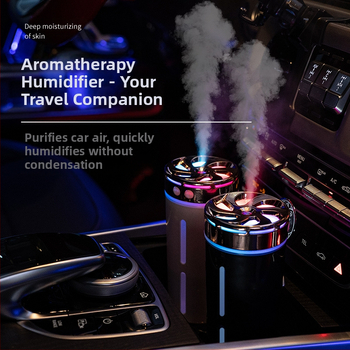 Автомобилен овлажнител X35 – резервоар 0,5–1 л, обхват 31–40 м², 1 изход за мъгла, тиха работа ≤36 dB, USB захранване