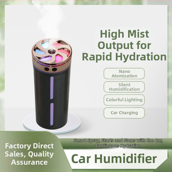 Автомобилен овлажнител X35 – резервоар 0,5–1 л, обхват 31–40 м², 1 изход за мъгла, тиха работа ≤36 dB, USB захранване