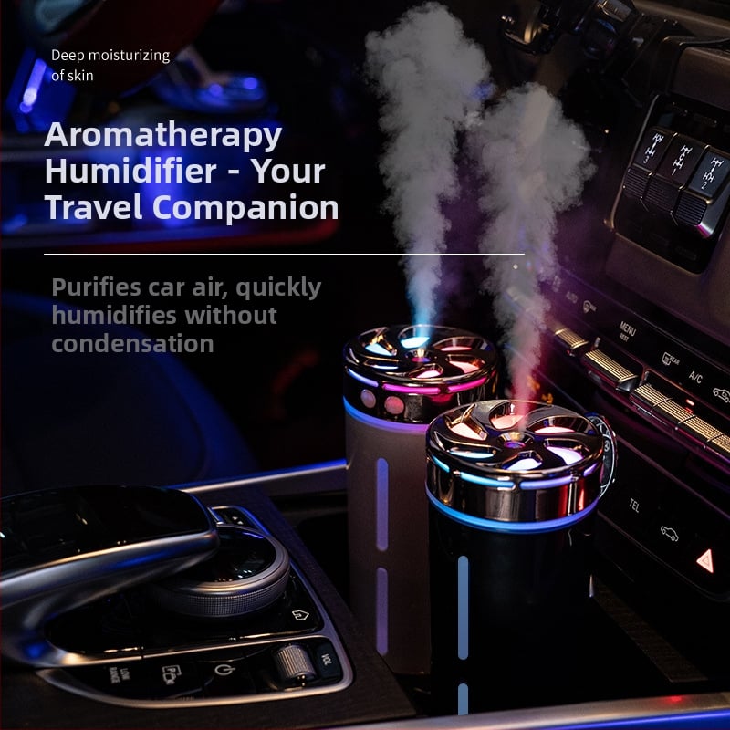 Automobilinis drėkintuvas X35 – 0,5–1 L bakelis, dengiamas plotas 31–40 m², 1 miglos išvestis, tylus veikimas ≤36 dB, USB maitinimas