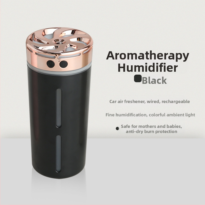 Автомобилен овлажнител X35 – резервоар 0,5–1 л, обхват 31–40 м², 1 изход за мъгла, тиха работа ≤36 dB, USB захранване