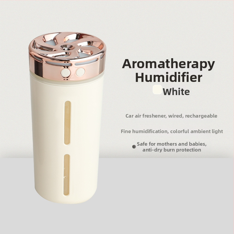 Автомобилен овлажнител X35 – резервоар 0,5–1 л, обхват 31–40 м², 1 изход за мъгла, тиха работа ≤36 dB, USB захранване