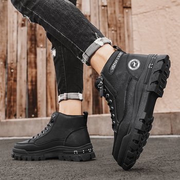 Μπότες Μάρτιν - Επάνω μέρος: συνθετικό δέρμα; Σόλα: PVC; Σχήμα δακτύλου: στρογγυλό; Ύψος φτέρνας: επίπεδο; Ύψος γάμπας: μεσαίο