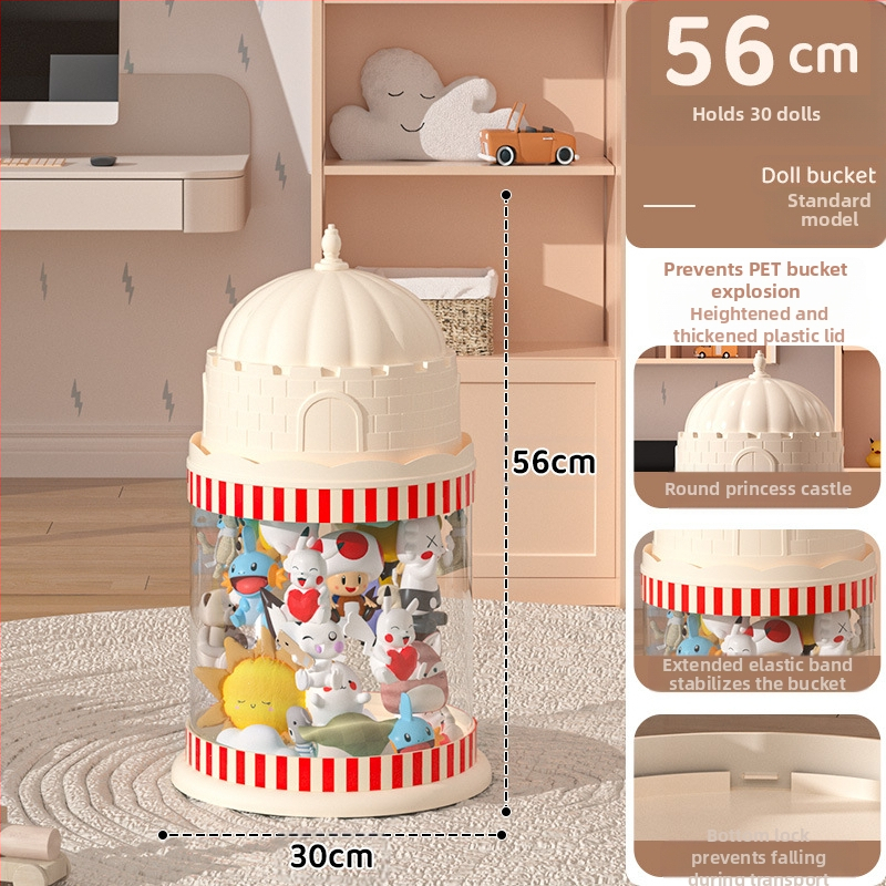 Κάδος αποθήκευσης κούκλων, πλαστικός οργανωτής παιχνιδιών με πολλαπλά επίπεδα (1-4), για αποθήκευση παιχνιδιών στο σαλόνι, δημιουργικό στυλ