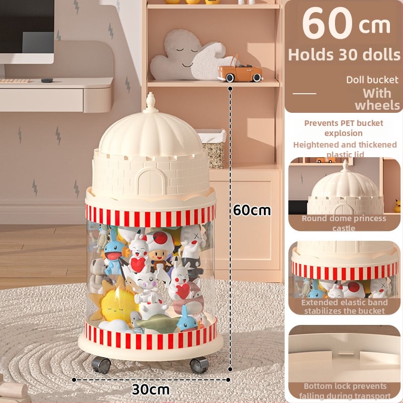 Κάδος αποθήκευσης κούκλων, πλαστικός οργανωτής παιχνιδιών με πολλαπλά επίπεδα (1-4), για αποθήκευση παιχνιδιών στο σαλόνι, δημιουργικό στυλ
