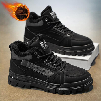 Unisex sneakers σε ιαπωνικό στυλ, PU επάνω μέρος, εσωτερική επένδυση από τεχνητό κοντό φλίς, καουτσούκ σόλα, μεσαίου ύψους