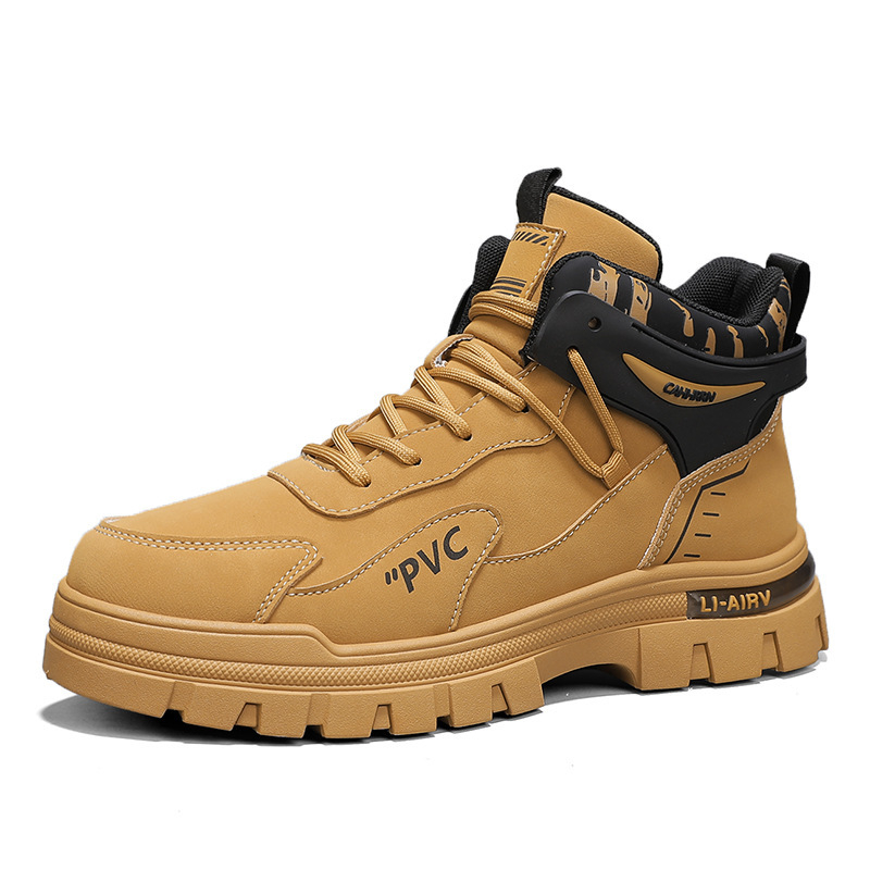 Vyriniai Martin batai - odinė viršutinė dalis, aukštas stiliaus kasdieniams darbo batams, PVC padas, EVA vidpadis, tinklelis viduje