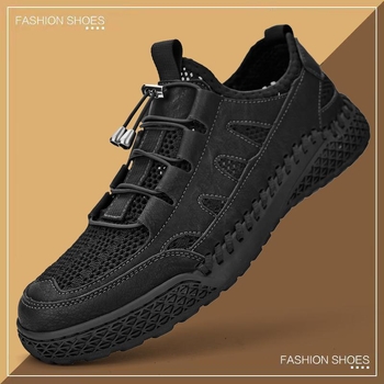 Ανδρικά Παπούτσια Για Τρέξιμο Από Δίκτυο - Διαπνέουσα Άνω, Καουτσούκ Σόλα, Δέσιμο Με Κορδόνια, Κυκλικός Δείκτης, Μεσαίο Ύψος Φτέρνας 3-5 cm