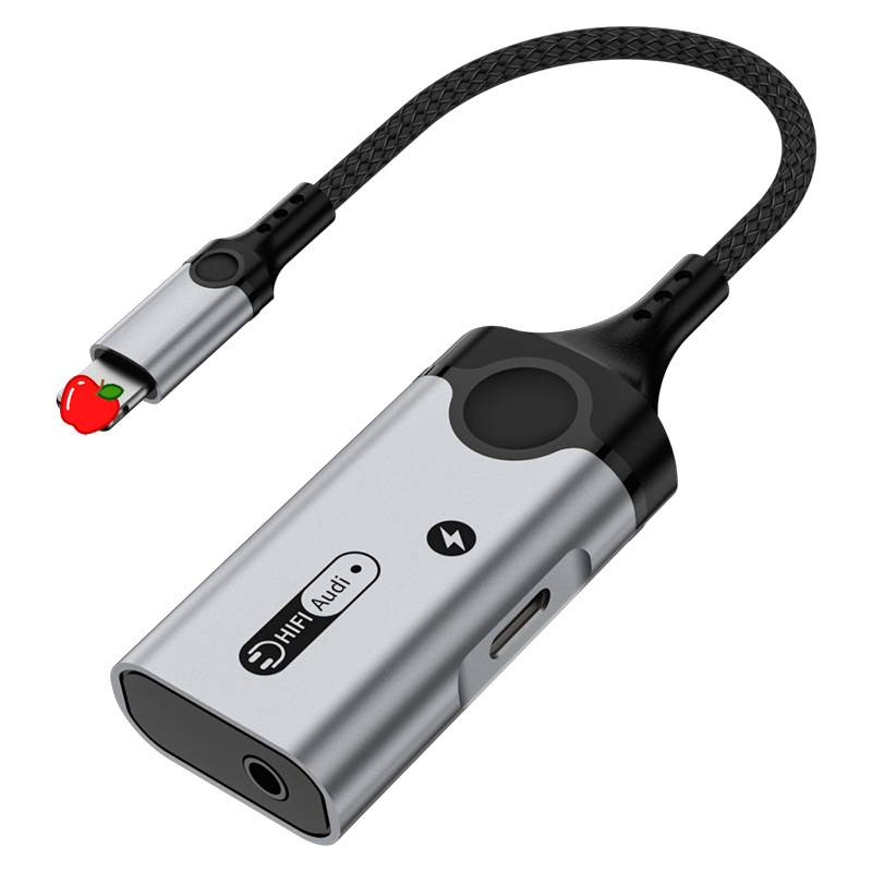 HCINOO MH391/MH392 dviejų vienoje garso adapteris su įkrovimu, suderinamas su Apple x-14