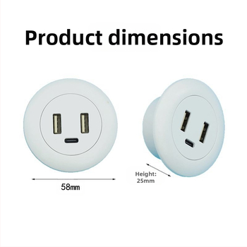 Dianpudun ενσωματωμένη επιτραπέζια θύρα USB φόρτισης με έξοδο 5V/12V DC