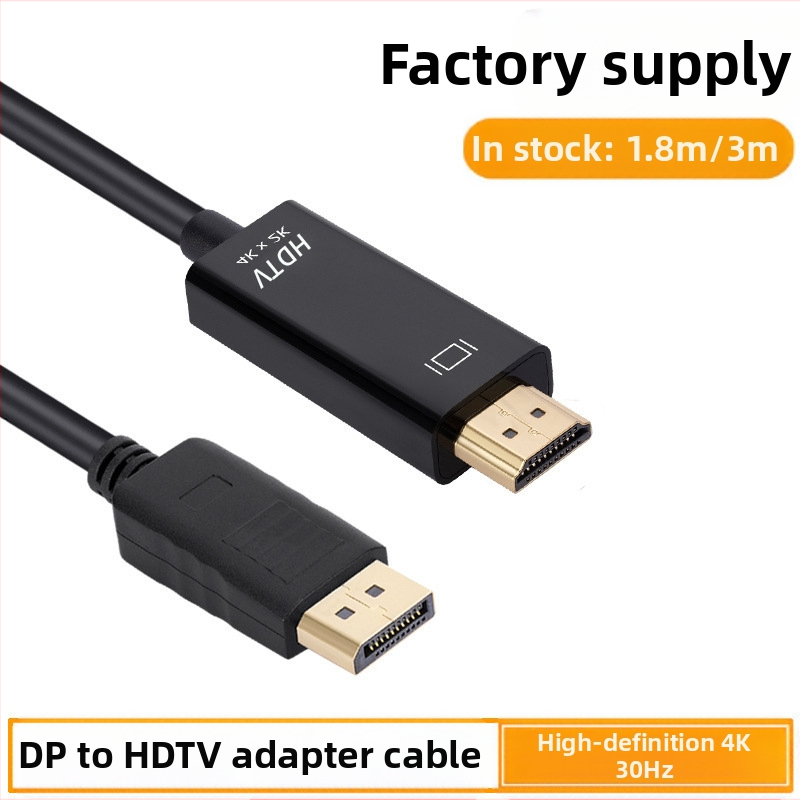 DP į HDMI adapterio kabelis, DP sąsaja, 4K30Hz palaikymas