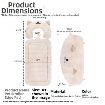 Μάτ Περιμετρικού Καροτσιού Κατοικίδιου BOSIMAO — Τέσσερις Εποχές, Καθολικά Ζεστό Χαλάκι Χειμώνα, Υφασμάτινο, Σετ Τριών Τεμαχίων για Σκύλους