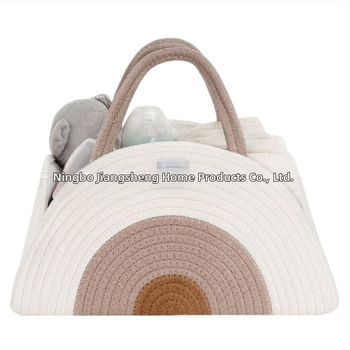 Κάδος αποθήκευσης πάνας CB-01, σχοινί από βαμβάκι, φορητός σχεδιασμός με λαβή, οικιακή αποθήκευση