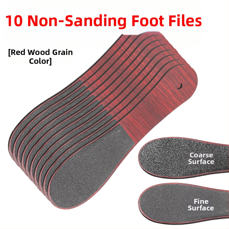 Fișier pentru picioare cu șmirghel, dublă față, pentru exfolierea pielii moarte și îndepărtarea calusurilor