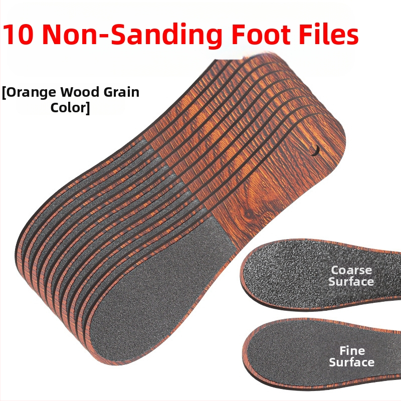 Fișier pentru picioare cu șmirghel, dublă față, pentru exfolierea pielii moarte și îndepărtarea calusurilor