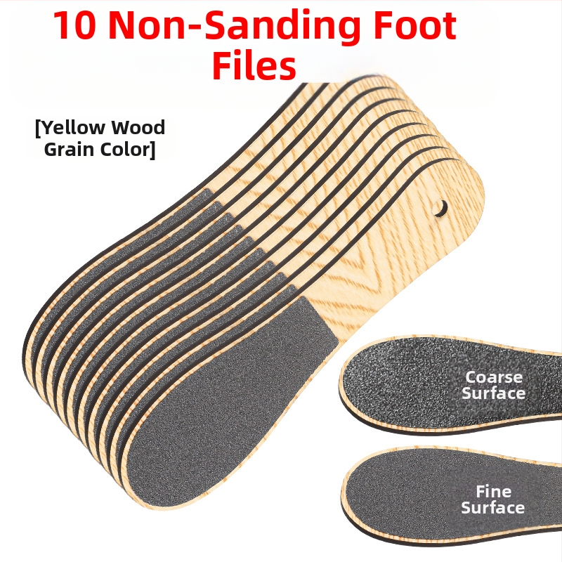 Fișier pentru picioare cu șmirghel, dublă față, pentru exfolierea pielii moarte și îndepărtarea calusurilor