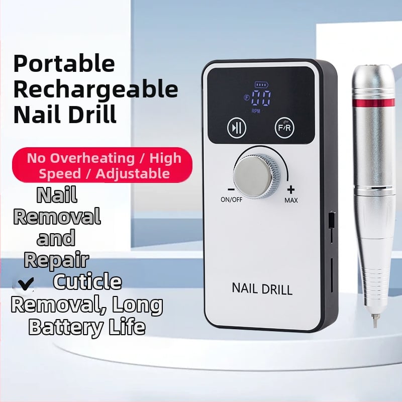 Nešiojamas USB įkrovimo nagų šlifuoklis, skirtas pašalinti mirusį odos sluoksnį ir sušlifuoti nagų paviršių; nagų paviršiaus šlifuoklis; medžiaga: plastikas + nerūdijantis plienas; grynasis turinys: 527