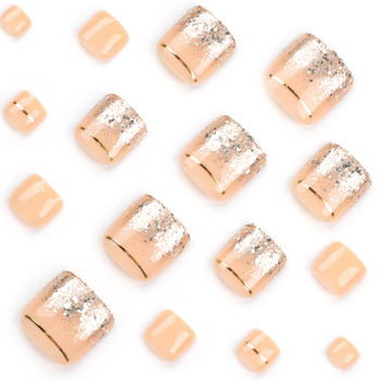 Pedikiūro nagų patarimai – Gradientiniai blizgesio detalės, paprastas nešiojamas stilius, Le Yi, Zhejiang, moterims