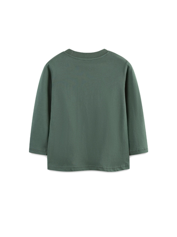 Tricou cu mâneci lungi din bumbac tricotat, imprimeu desen animat, pentru băieți 3–8 ani, toamnă 2025, stil european-american