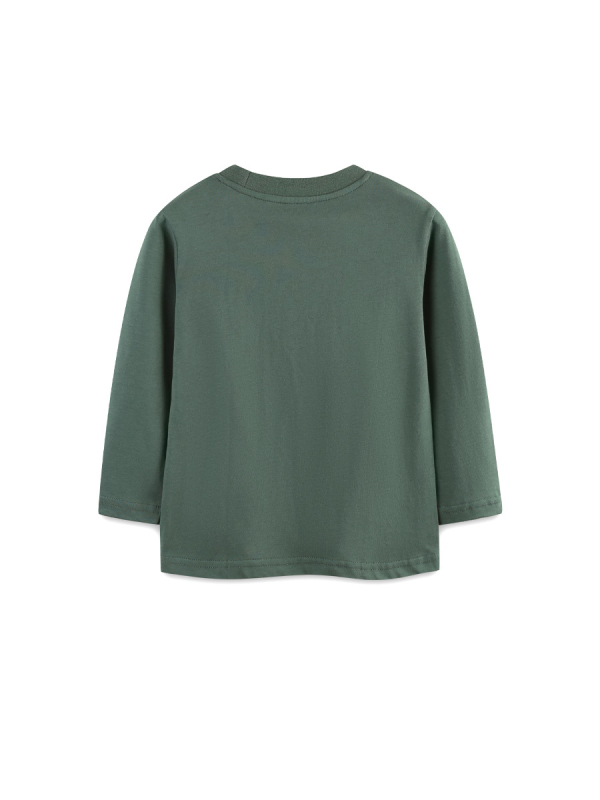 Tricou cu mâneci lungi din bumbac tricotat, imprimeu desen animat, pentru băieți 3–8 ani, toamnă 2025, stil european-american