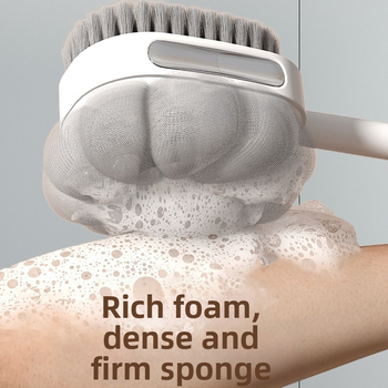 Kangmi βούρτσα ντους με μακριά λαβή για μασάζ στην πλάτη, μαλακές τρίχες, υλικό PP+nylon, διαθέσιμη εξατομίκευση