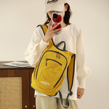 Σακίδιο πεζοπορίας, ελαφρύς σχεδιασμός, Oxford ύφασμα, χωρητικότητα έως 20 L, θήκη για 8 ιντσών φορητό, καμπύλοι ιμάντες ώμου, unisex