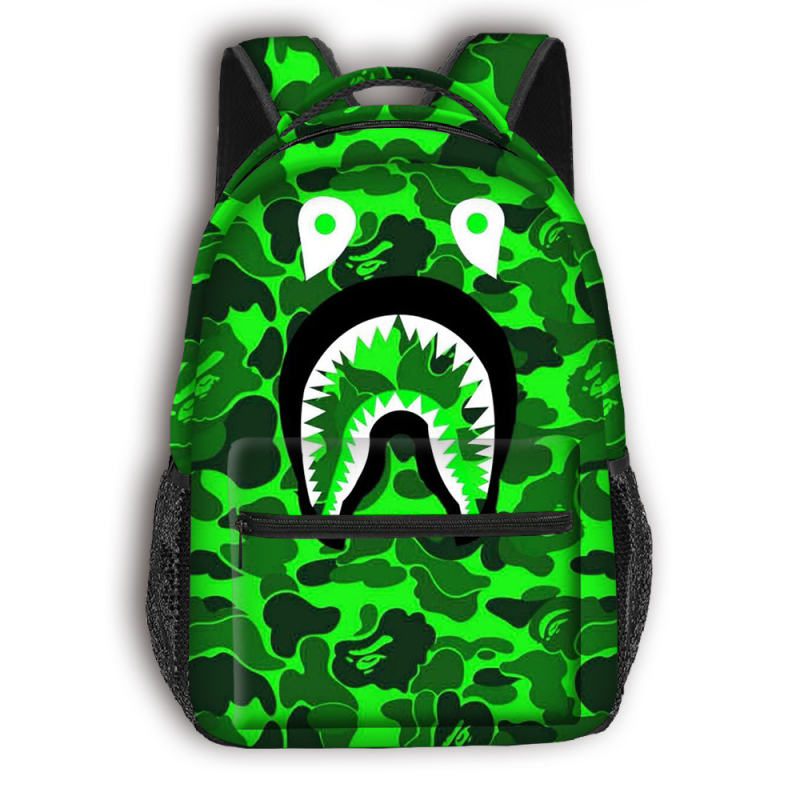 Skolas mugursoma pamatskolai - pilna drukāšana ar multfilmas attēlu, liela ietilpība, poliesters, gaisu spilventiņa siksnas, elpojoša