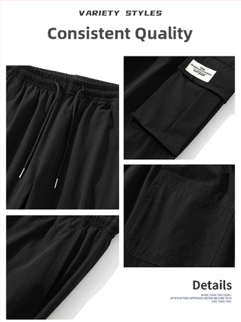 Εργασιακά καθημερινά παντελόνια - φλις εσωτερική επένδυση, χαλαρή ίσια γραμμή, μεσαία μέση, νάιλον-σπάντεξ ανάμειξη, κορδόνι